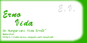 erno vida business card